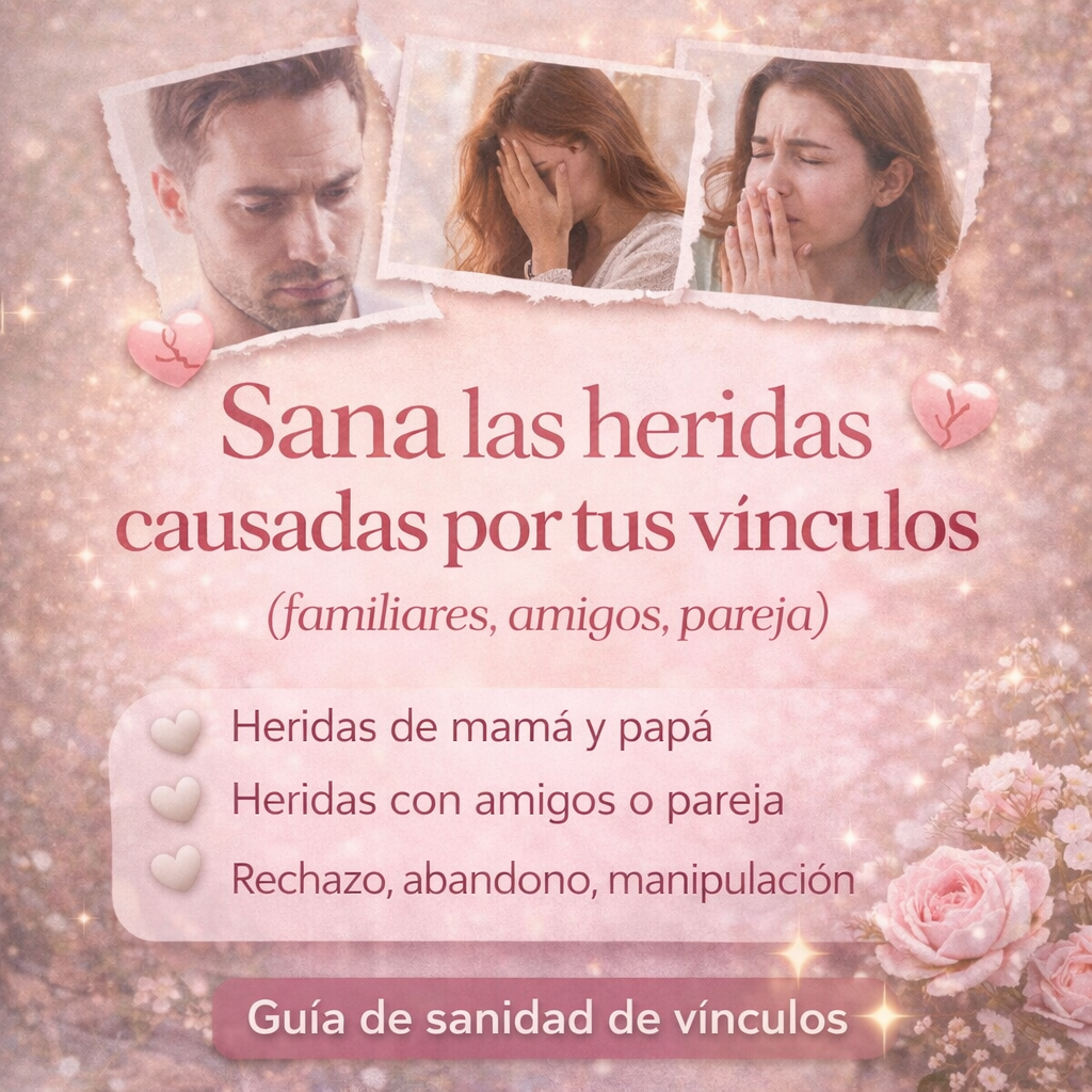 💗 Sana las heridas causadas por tus vínculos (familiares, amigos, pareja)